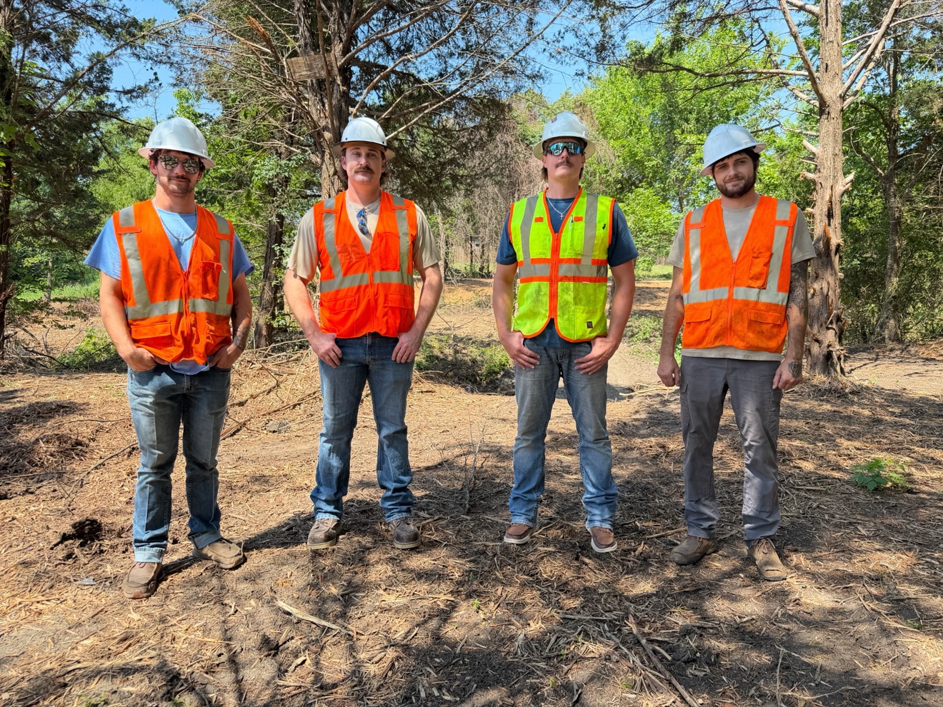 King's Land Clearing crew on site near Sulphur Springs, TX