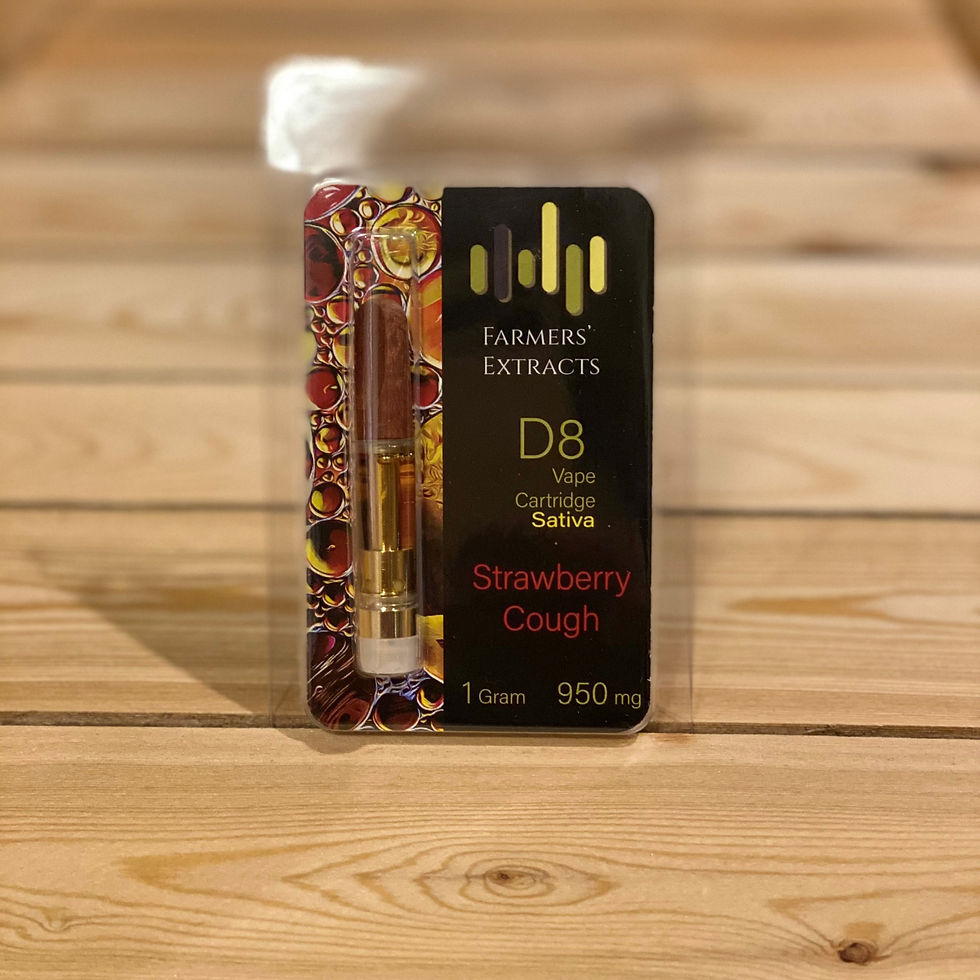 Thumbnail: D8 Strawberry Cough Vape Cartridge (1 ml)
