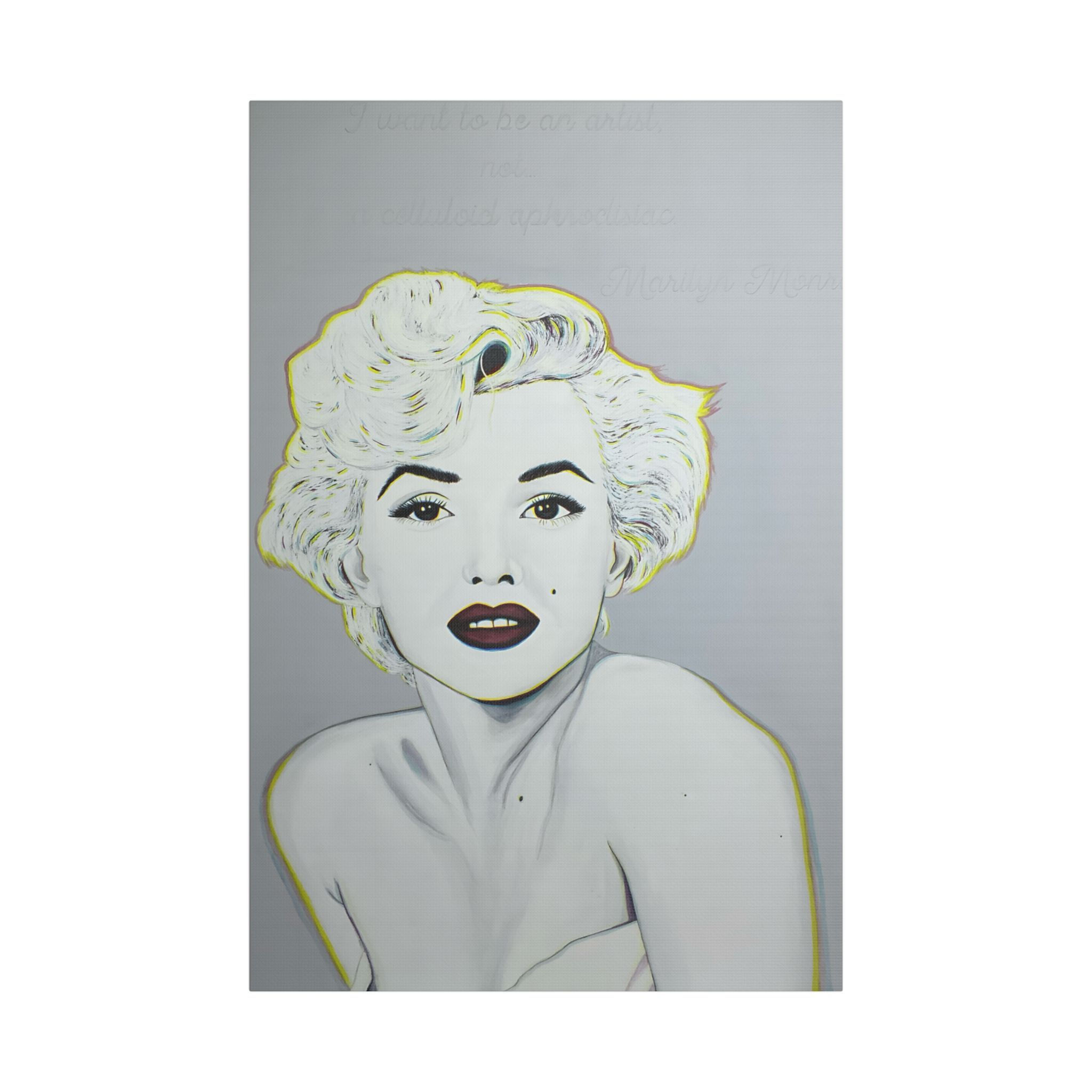 Marilyn Monroe Satin canvas print
