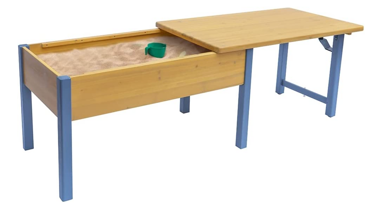 wooden sensory with lid