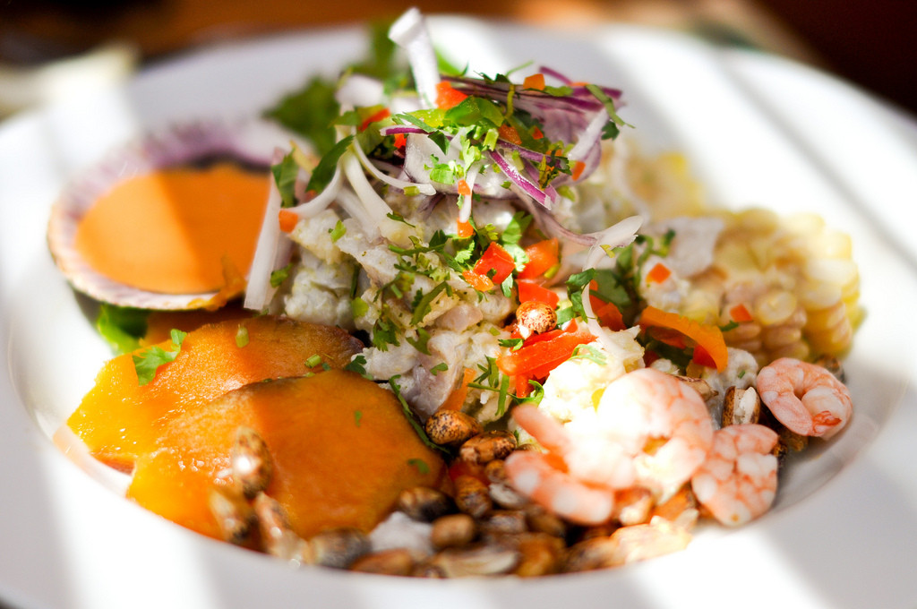 Ceviche cubano(Ing para 4 porciones)