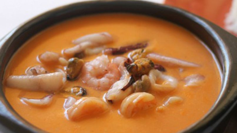 Cazuela de mariscos (Ing para 4 a 6 porciones)