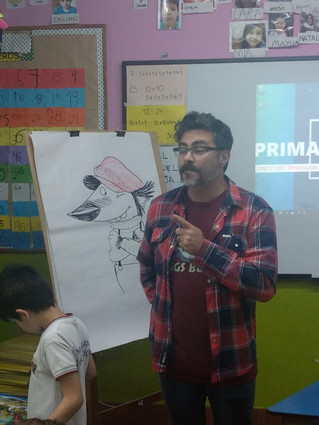 ¡Nos visita un ilustrador!