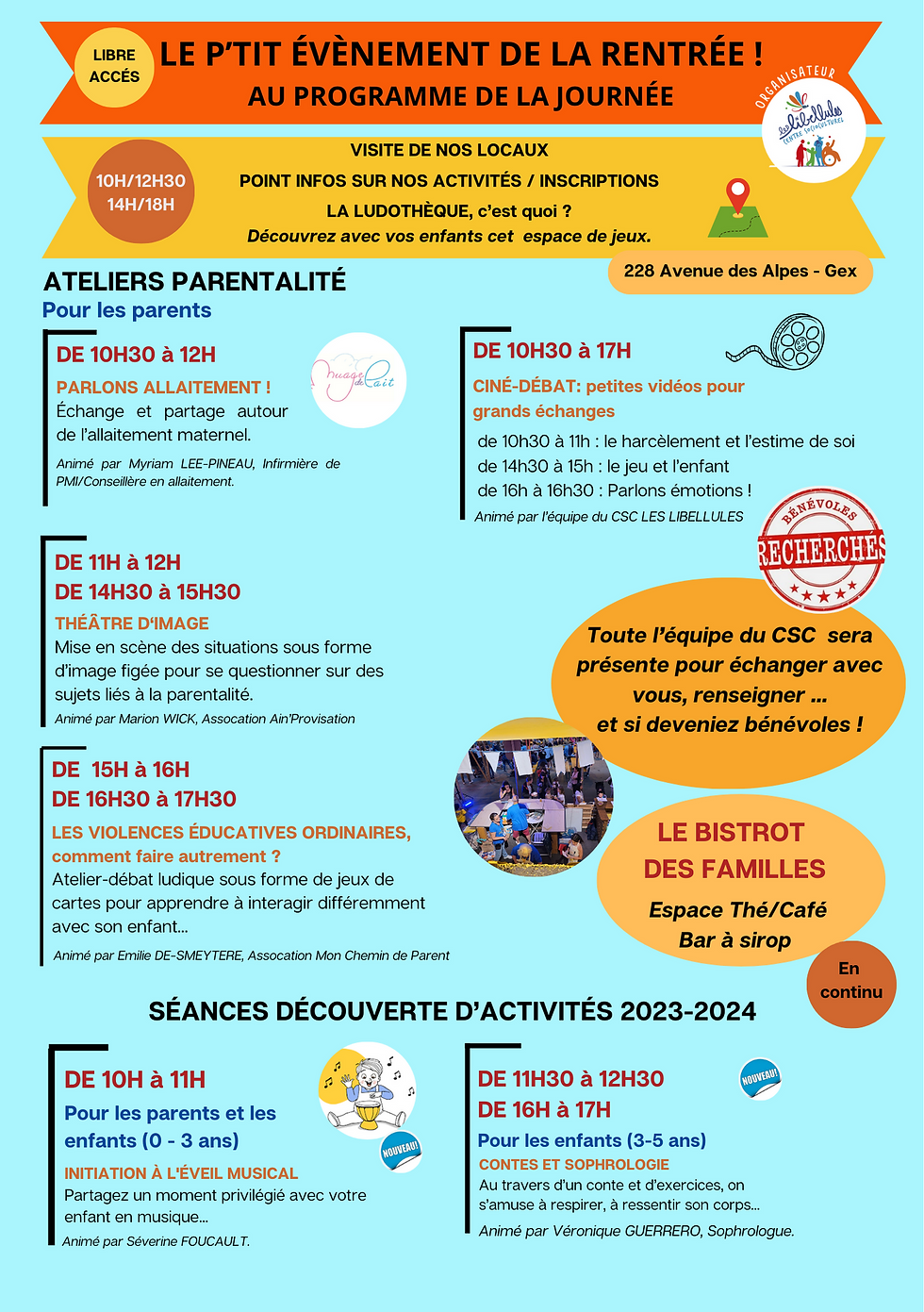 programme-journee-portes-ouvertes-buffet-parents-septembre-2023-csc-libellules-gex