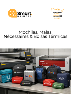 Mochilas, malas e nécessaires personalizadas que transformam utilidade em presença de marca 🎒🧳
Ideais para ações corporativas, kits de viagem, eventos e campanhas que pedem impacto e sofisticação.
Personalização de alta qualidade para empresas de diversos segmentos, valorizando cada detalhe da sua marca ✨