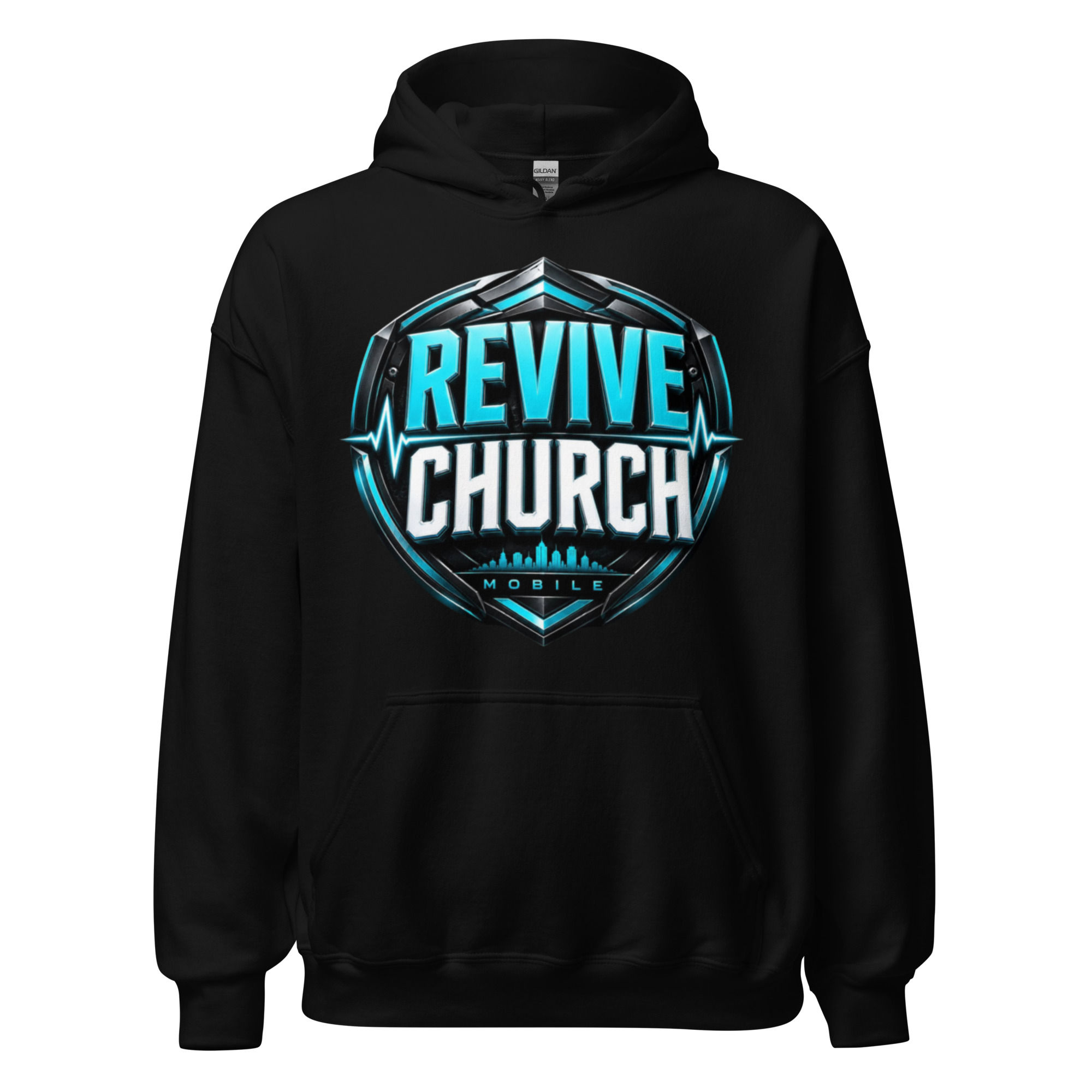 Revive Logo Blue Hoodie