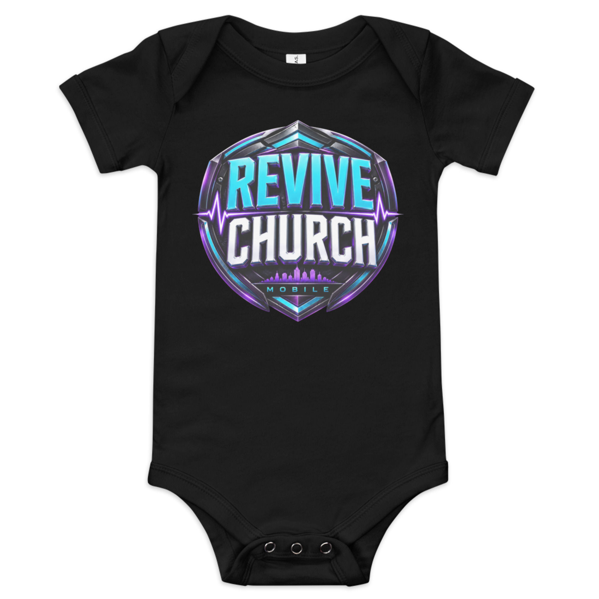 REVIVE LOGO PURPLE Baby one piece