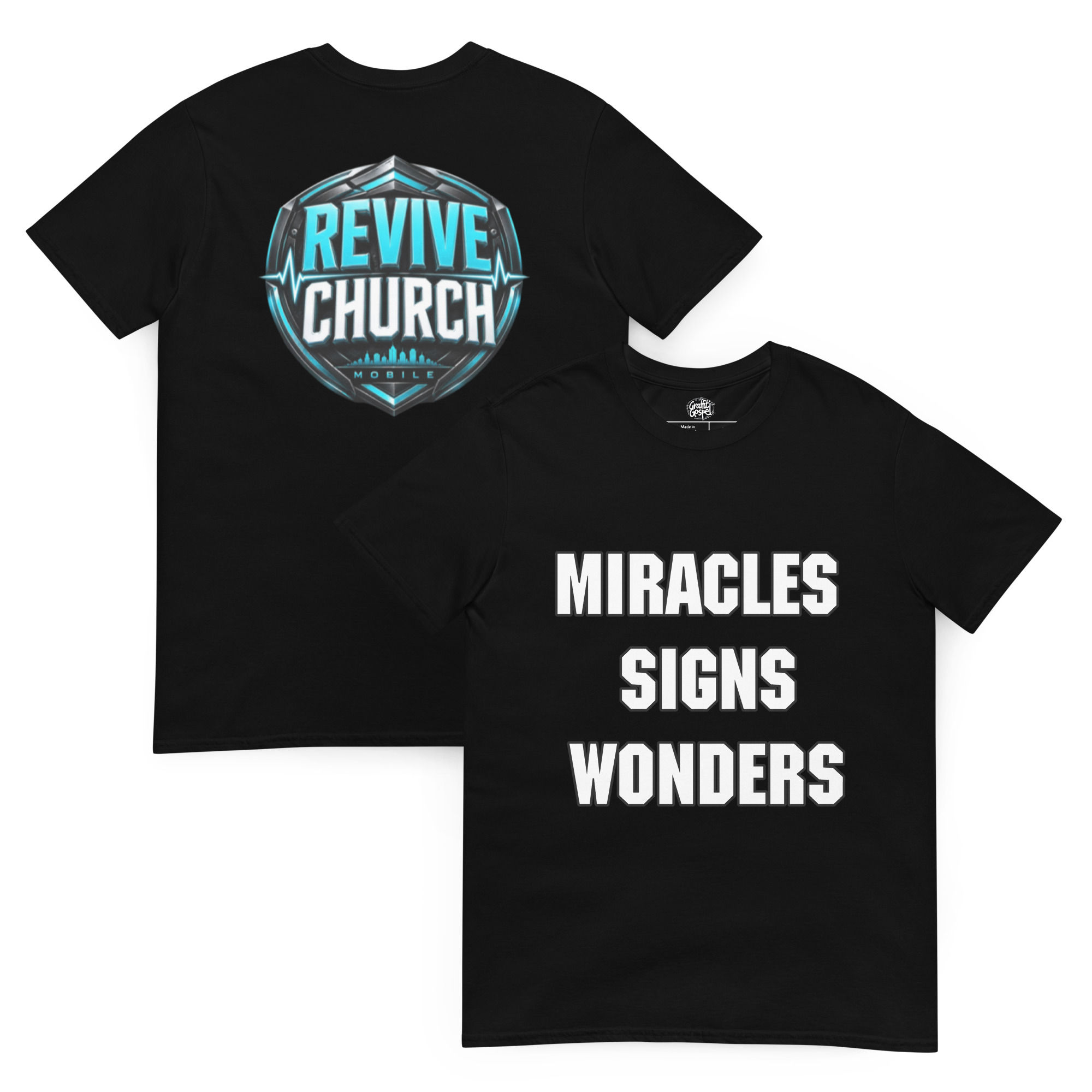 Miracle, Signs, Wonders Revive Logo Blue T-Shirt