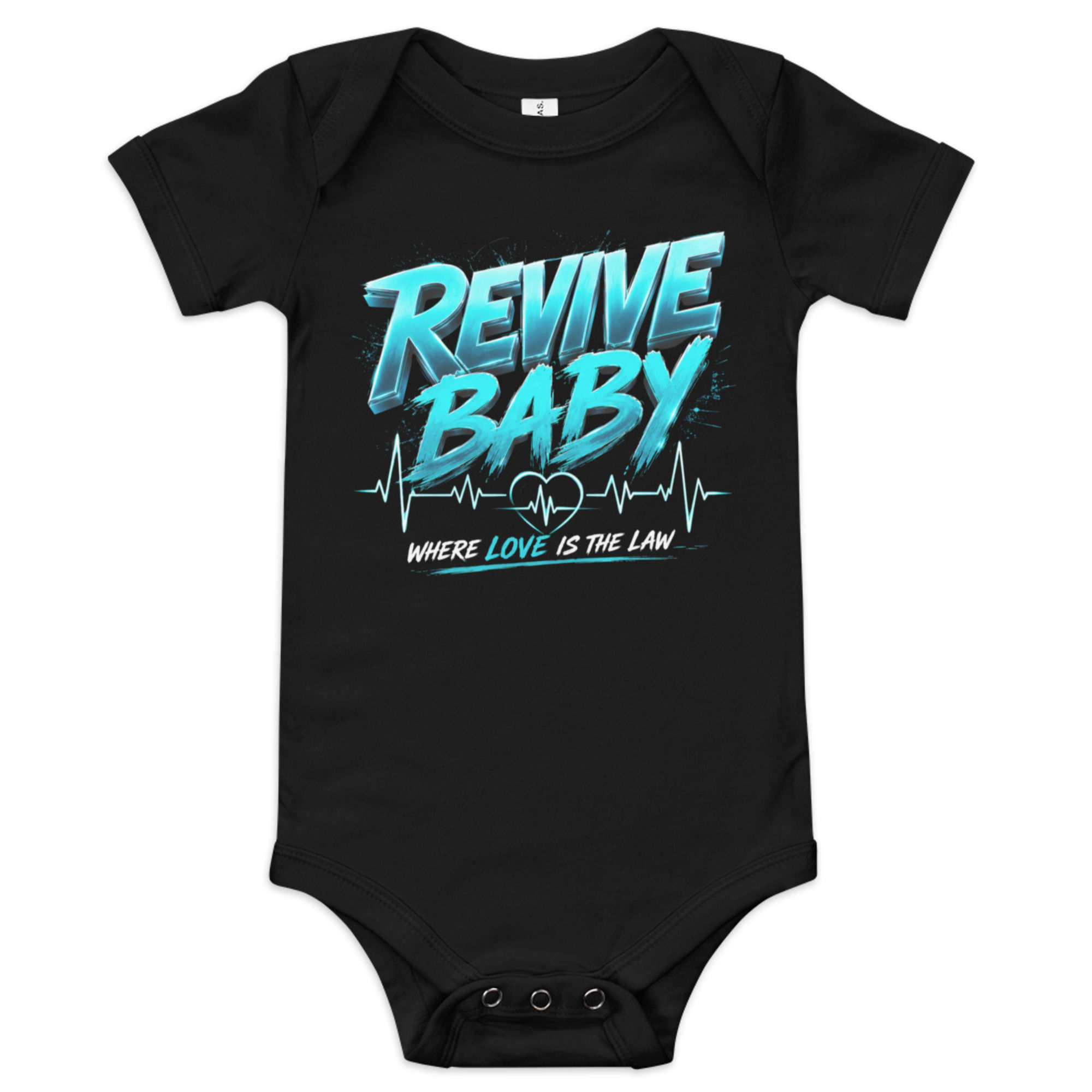 Revive Baby short sleeve one piece Blue