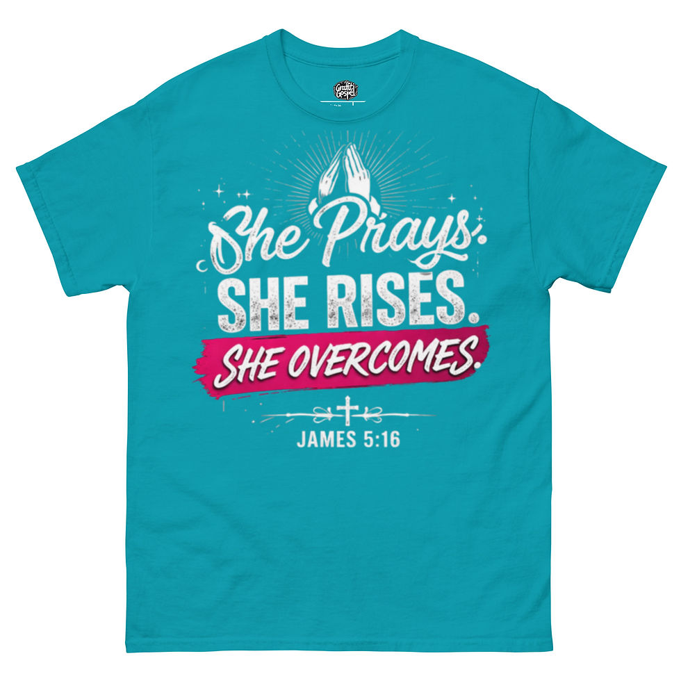 Thumbnail: She Prays, She Rises - Unisex classic tee