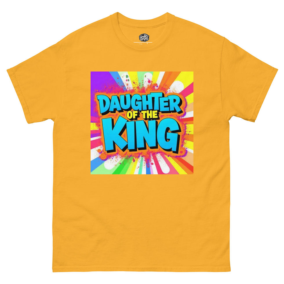 Thumbnail: Daughter of the King with Color splash--Unisex classic tee
