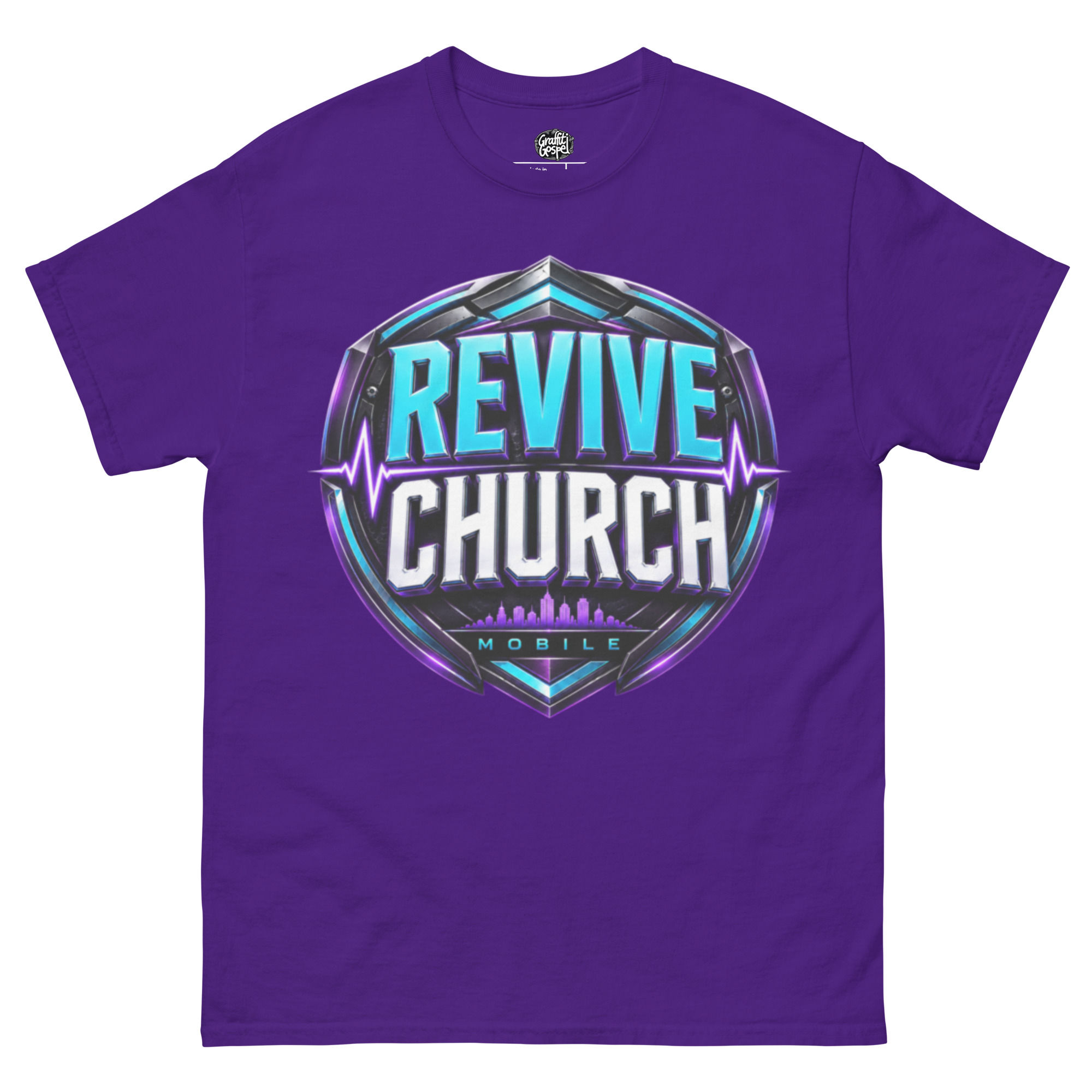 Revive Logo Purple Classic tee