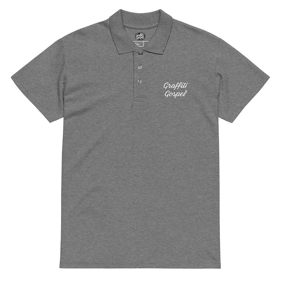 Thumbnail: Graffiti Gospel -Premium polo shirt