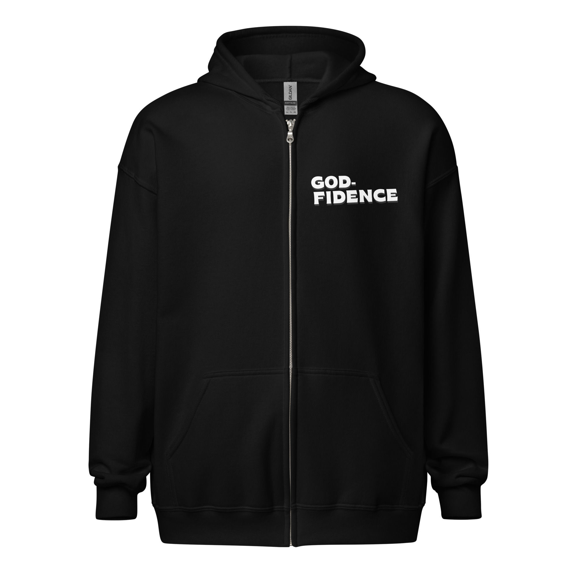 God Fidence Unisex heavy blend zip hoodie