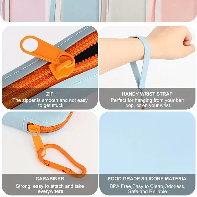 Thumbnail: Portable Silicone Treat Pouch — Clip-On Dog Snack Bag