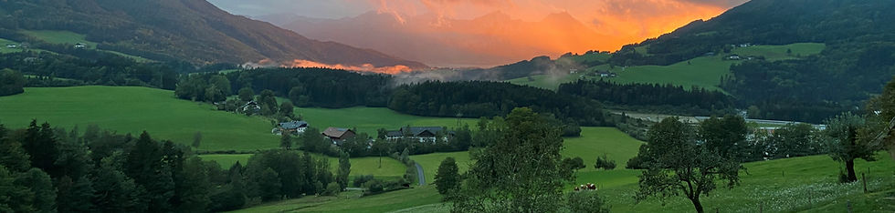 Sonnenuntergang am Oberbergergut