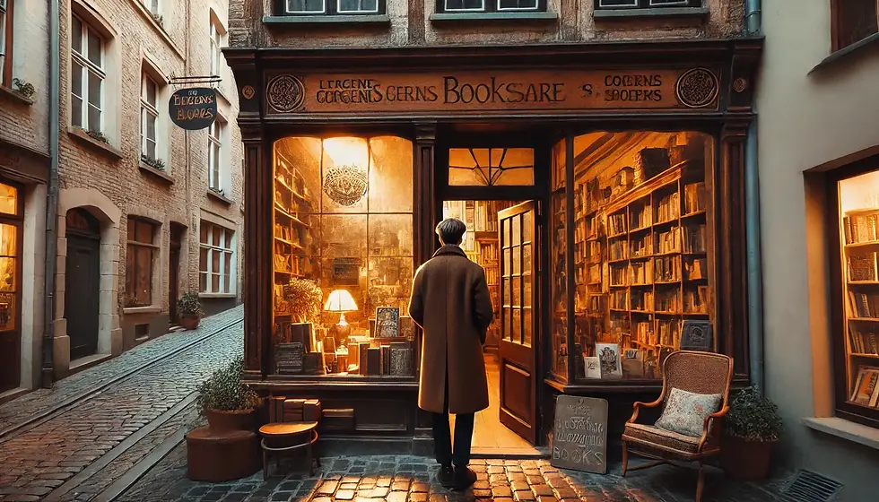 Der magische Buchladen in einer virtuellen Gasse in Bern