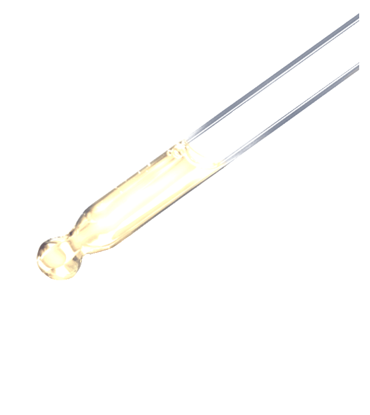 a drop of CBD oil