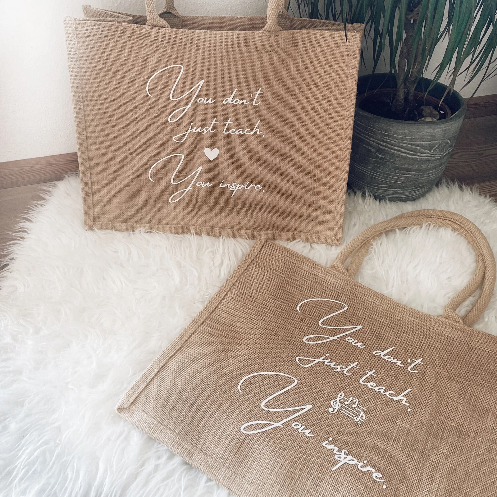 Jutetasche "Teacher"