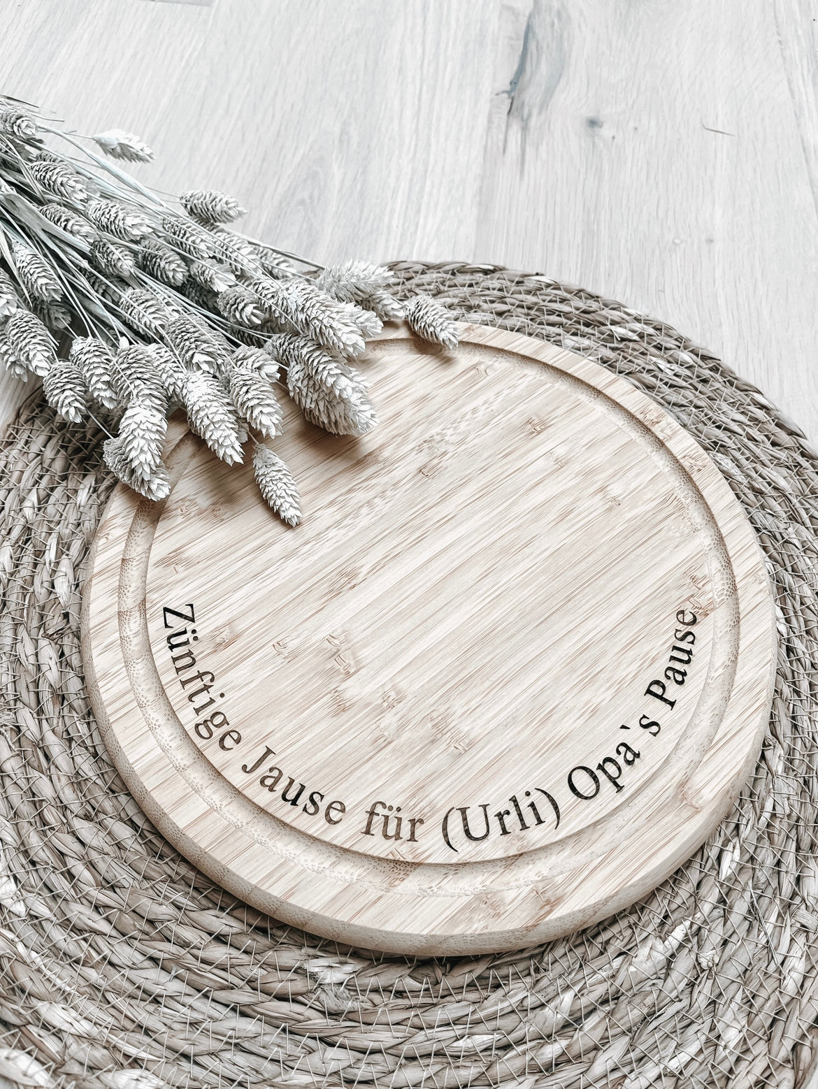 Jausenbrettl „Wunschtext“