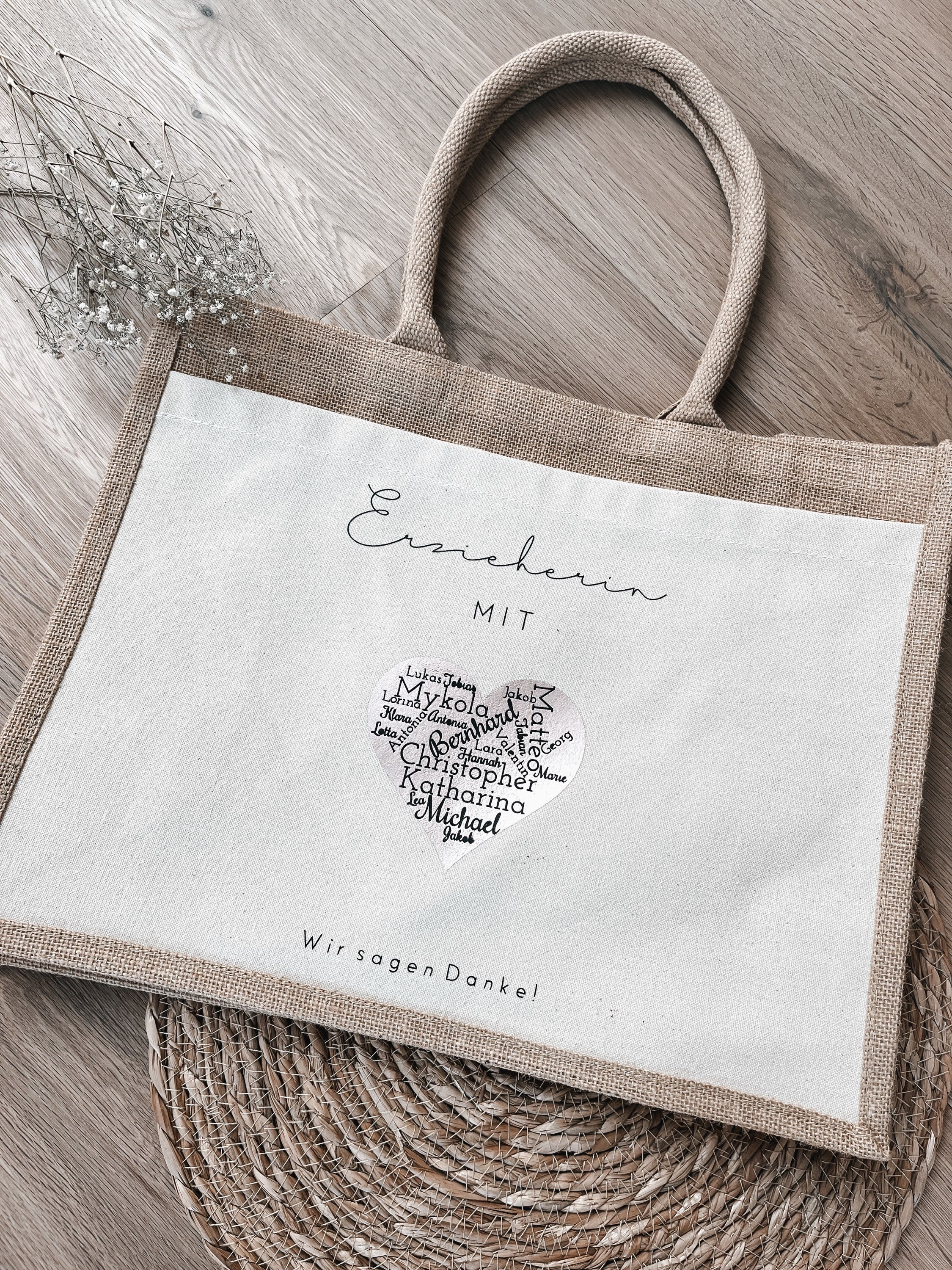 Tasche "mit 🤍 & Namen"
