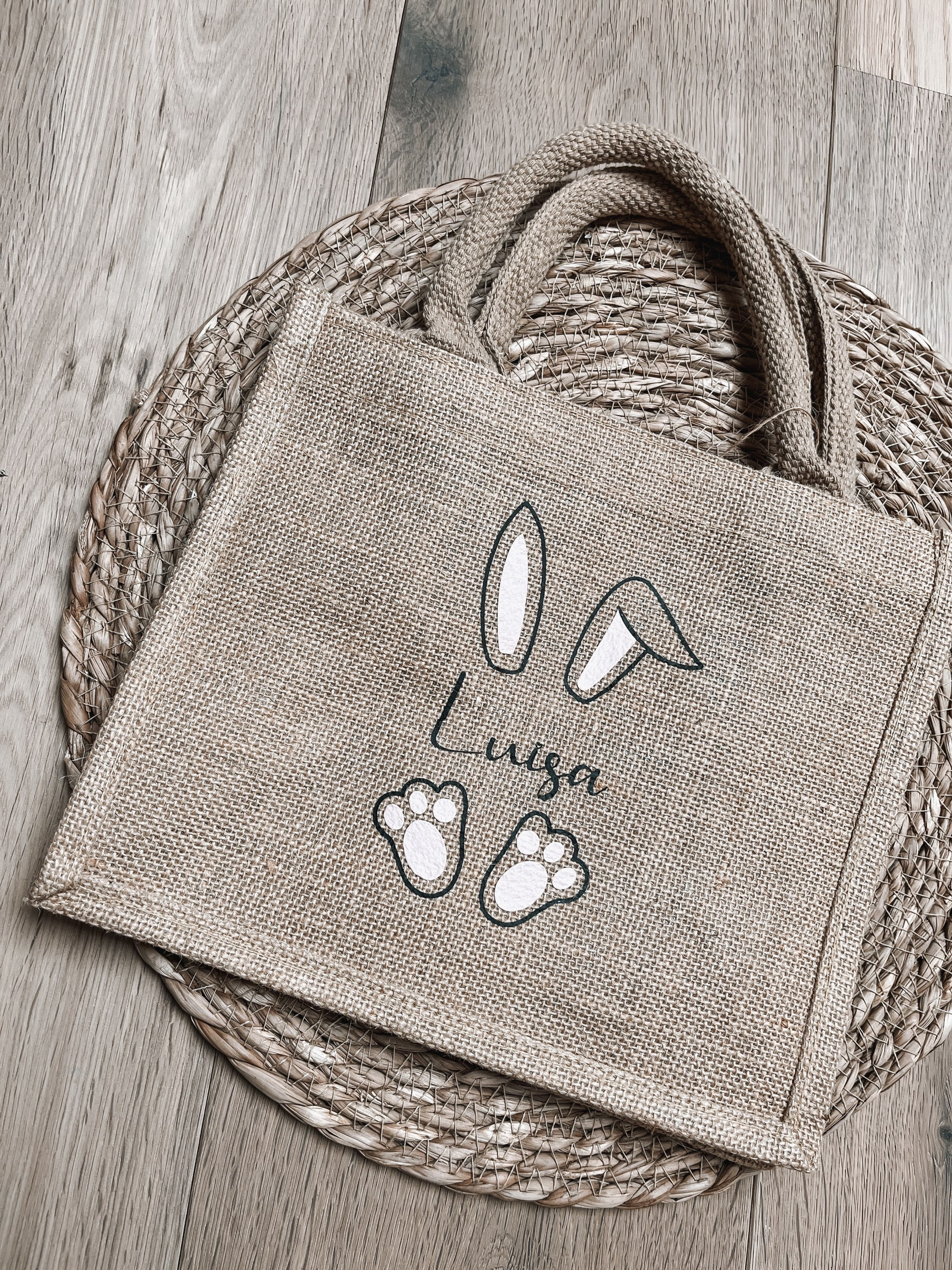 Jutetasche "Häschen"