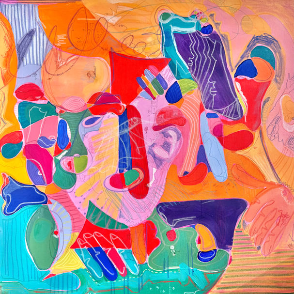 arte, abstract, painting, mixed media, artist , jade , carmakei