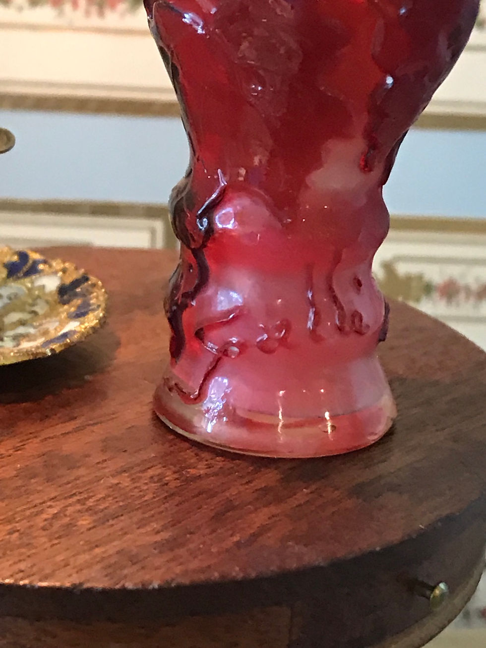 Thumbnail: Rare Signed 2” Gallé Miniature Vase
