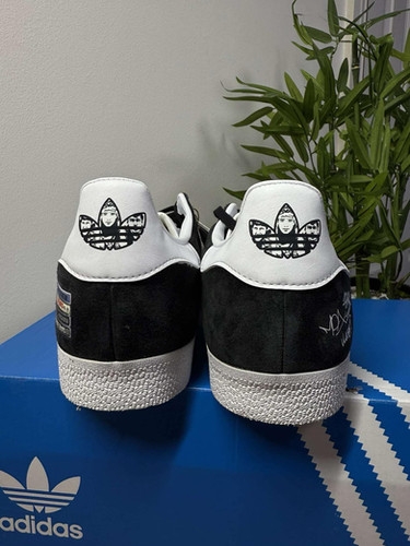 adidas gazelle silver green womens Limited edition Beastie Boys Intergalactic Adidas custom Black / white   Sneakcustomtrainers.com