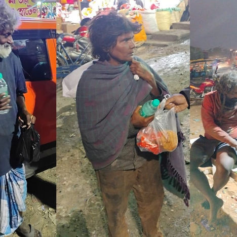 Food Distribution Program for Homeless Peoples in Raghunathgunj City.