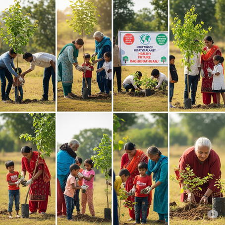 Visualizing Green: A Community-Based Approach to Promoting Tree Plantation and Environmental Consciousness in Raghunathganj.