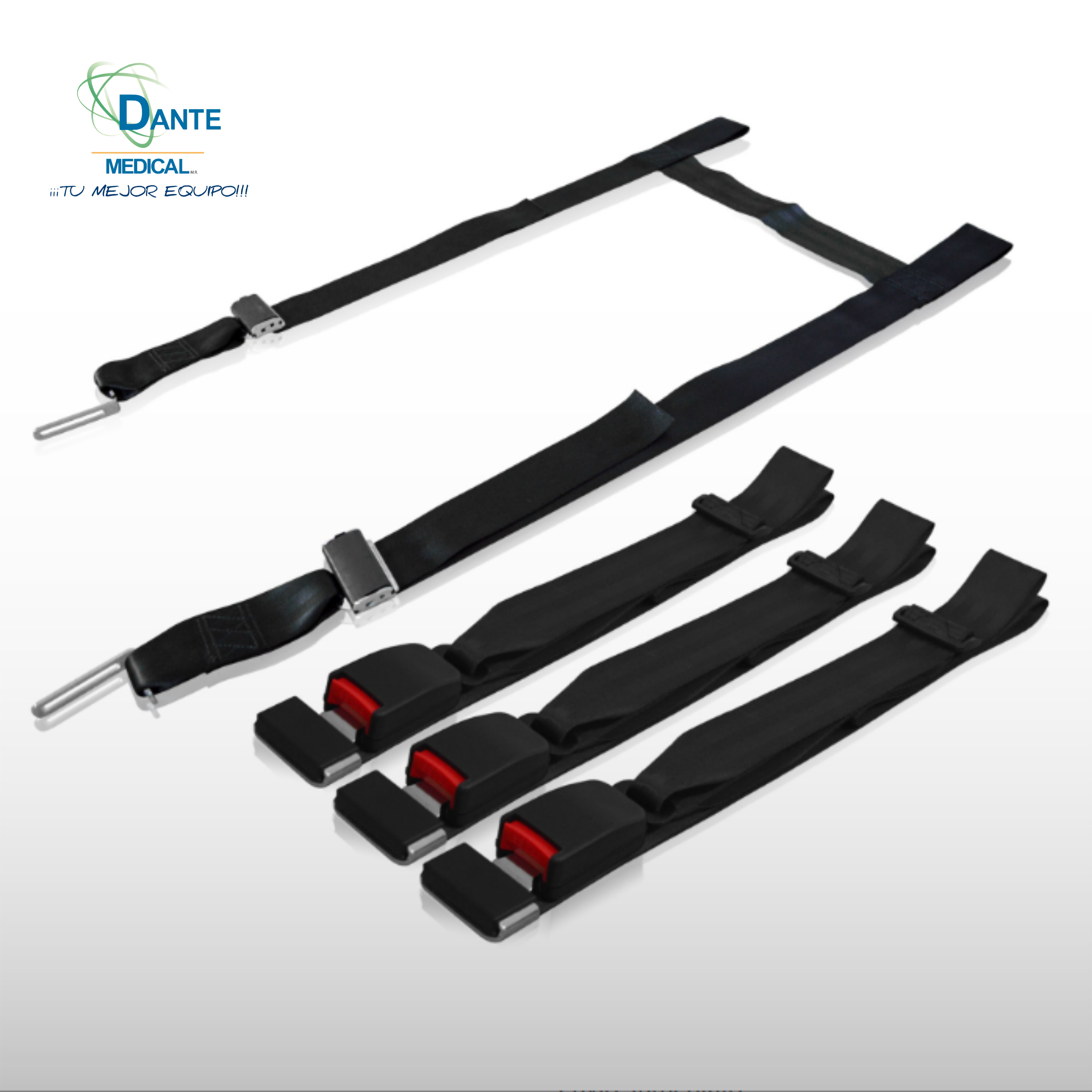 Kit de Cinturones para Camillas de Ambulancia S-04 y S-06
