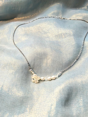 頸鍊Necklace/貝殼珍珠Mother of Pearl/淡水珍珠Pearl/Swarovski施華洛世奇水晶/鍍金Gold-plated