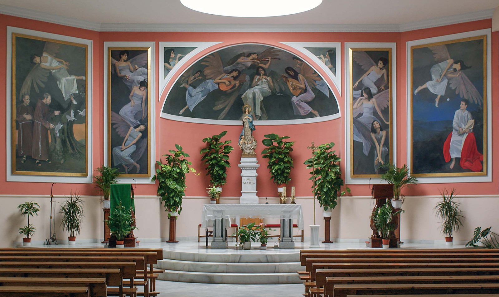 Presbiterio de la iglesia de la Concepción de Albox (Diseño y pinturas)