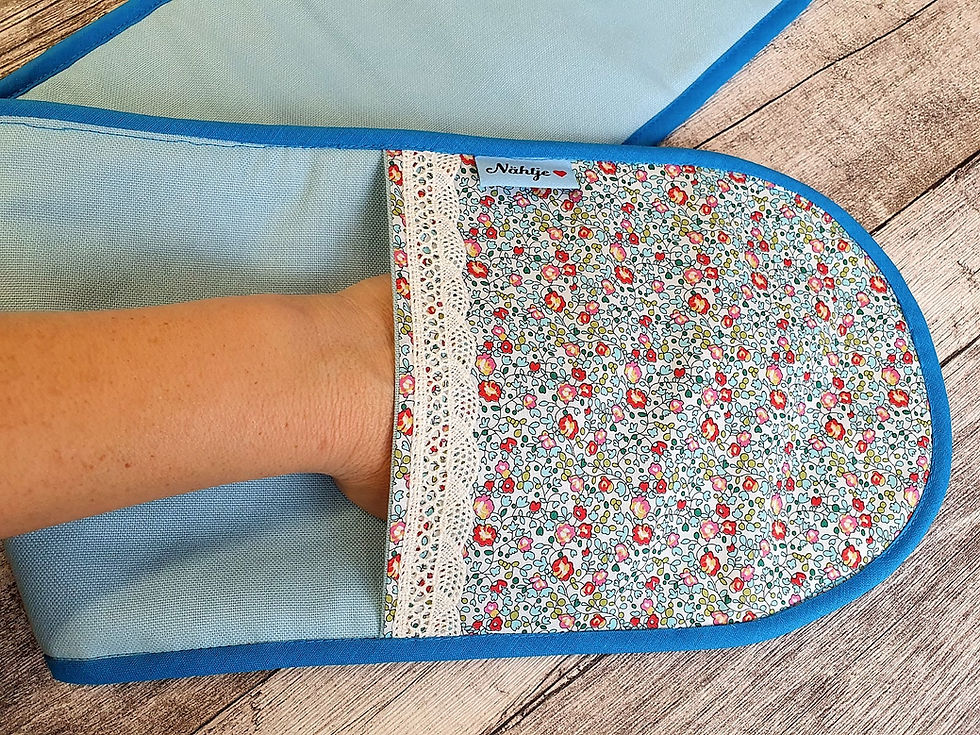 Miniaturbild: Doppel Ofenhandschuh, Backofenhandschuh, ca 78x18 cm