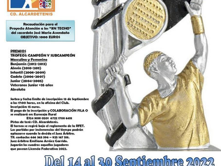XX Torneo de Tenis de la solidaridad