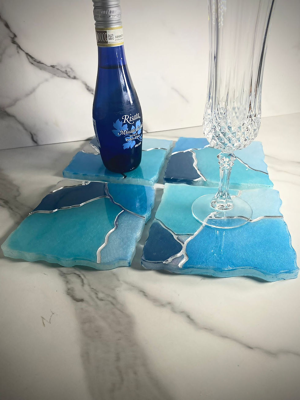Thumbnail: Kintsugi 4Pc Coaster Set