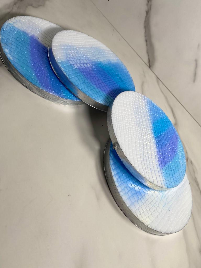 Thumbnail: Brahmin Inspired Textured Tray & Coaster Set