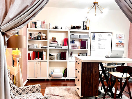 Desk & Storage...Yes, PLEASE!