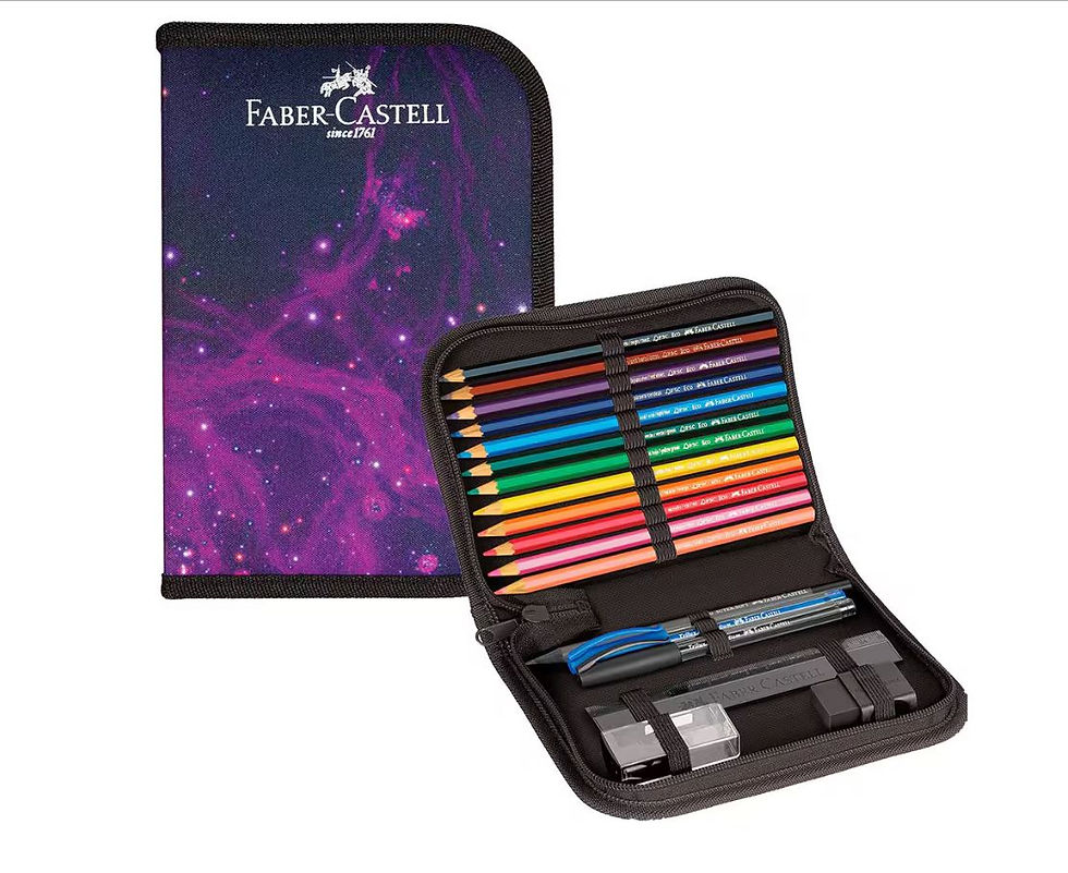 Miniatura: Estojo escolar nylon 18 itens Faber Castell Cosmic