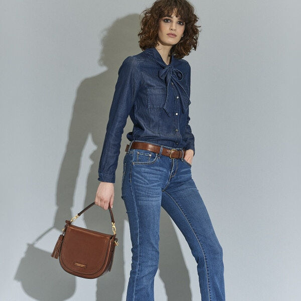 Thumbnail: THE BRIDGE - Shoulder bag Pearl District L