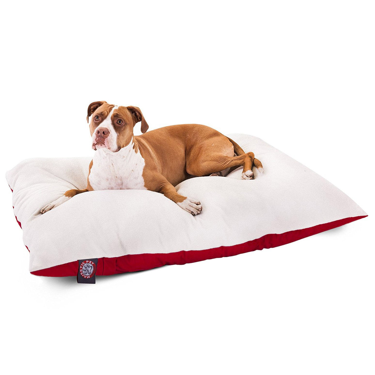 36x48 Red Rectangle Pet Dog Bed By Majestic Pet Products Large