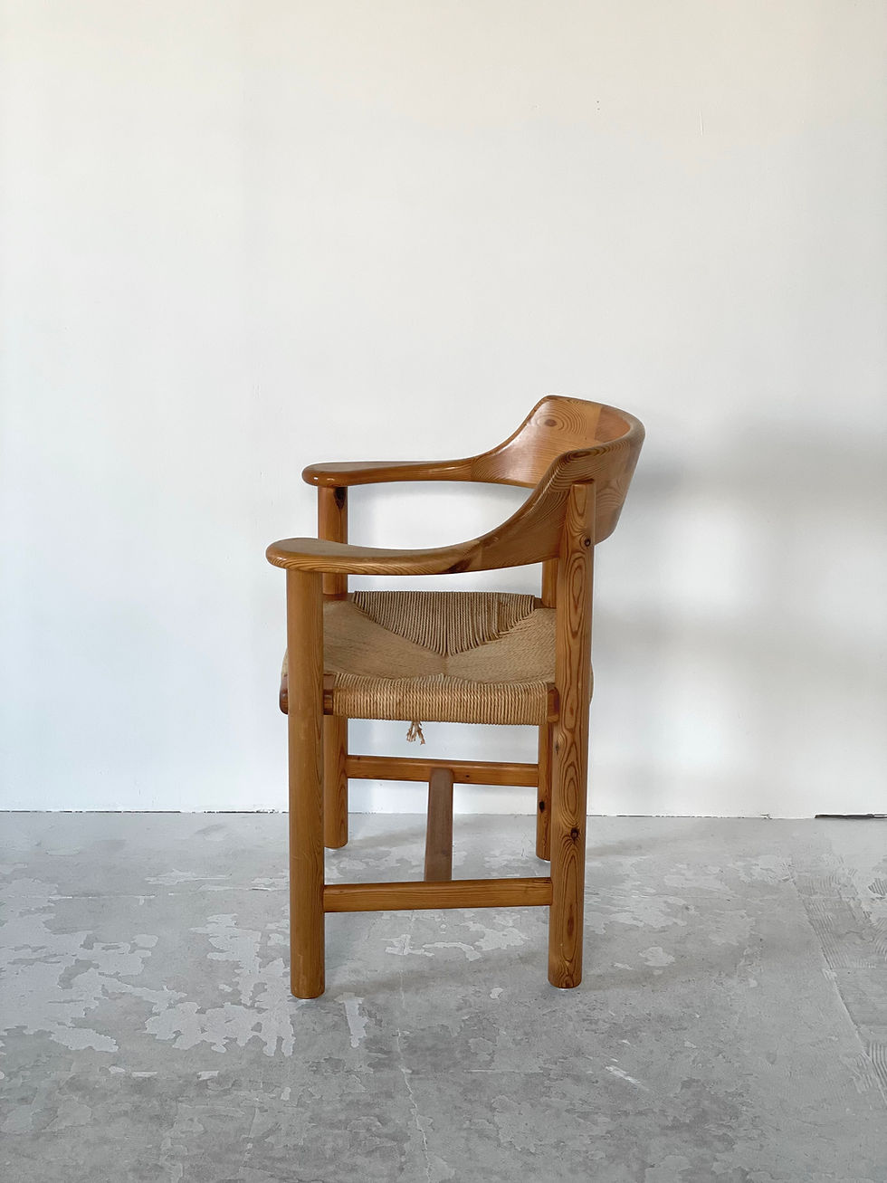 サムネイル： Rainer Daumiller Pine and Papercord Armchair - Hirtshals Savvaerk, 1970