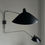Thumbnail: Editions Serge Mouille｜Two Arm One Curved Rotating Wall Sconce｜used