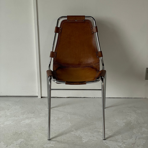 Les Arcs Charlotte Perriand シャルロット ペリアン stoop | Les arcs Chair in Leather and Steel by Charlotte