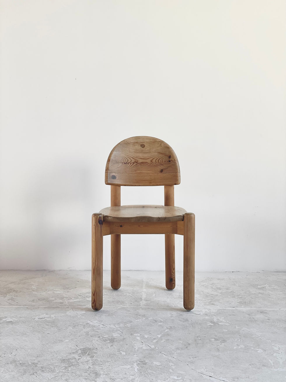 サムネイル： Rainer Daumiller Solid Pine Sidechair #3 - Hirtshals Savværk, 1970