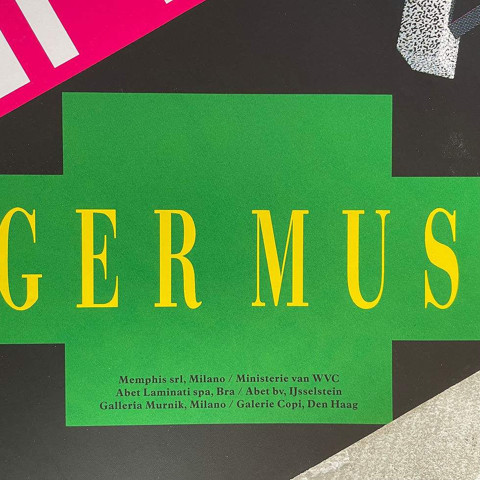 Thumbnail: Memphis Exhibition Poster (Green) 1981-1988, Groninger Museum, 1990