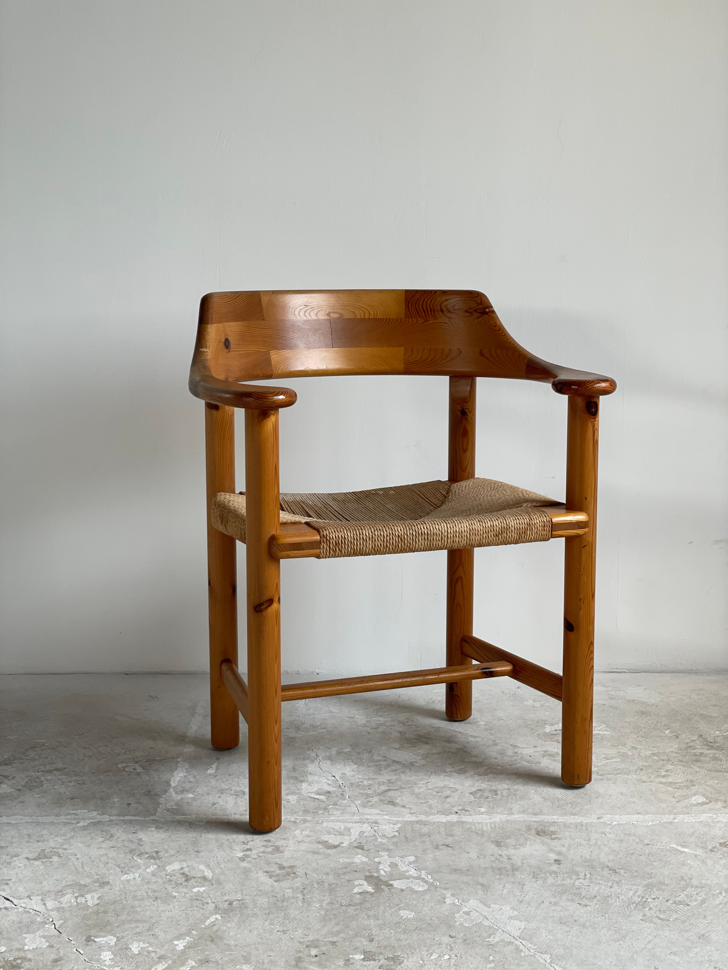 Rainer Daumiller Pine and Papercord Armchair - Hirtshals Savvaerk, 1970 #2