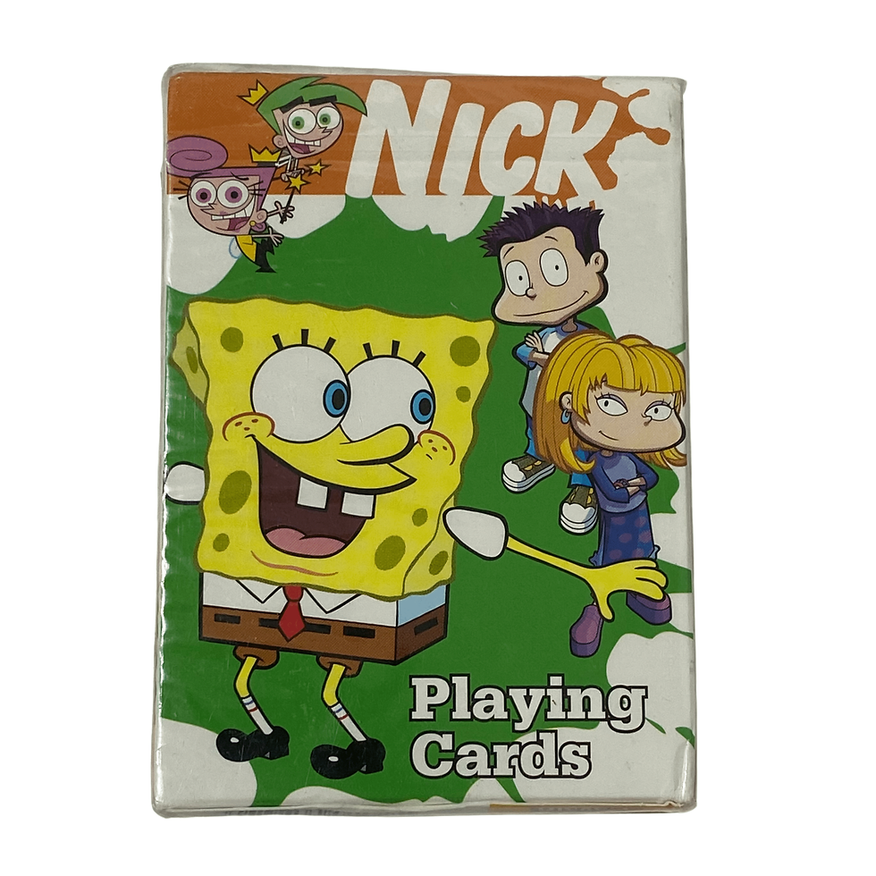 Bicycle Viacom Vintage 2004 Nickelodeon Character Playing Cards Front View