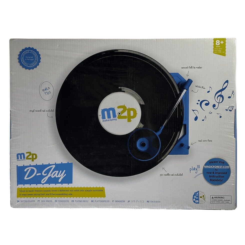 Make2Play "D-Jay" Children's Self Assembled Vinyl Turntable 2012 Front View